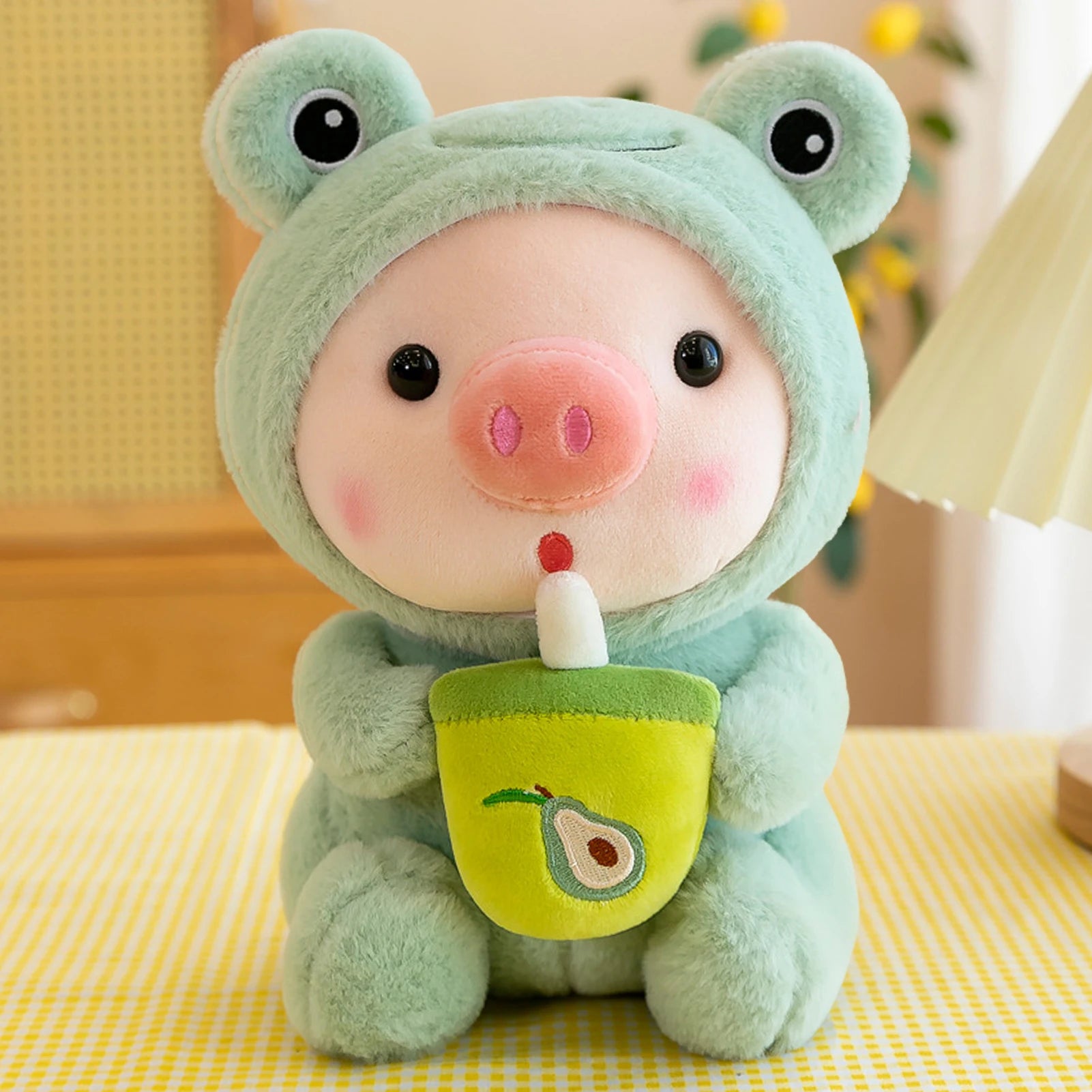 Cute Boba Pig Plush