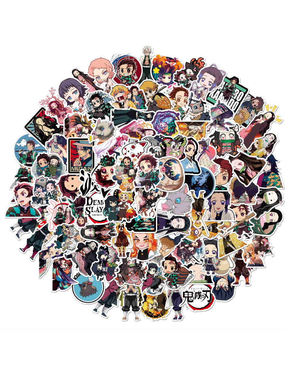 Anime demon slayer cosplay stickers