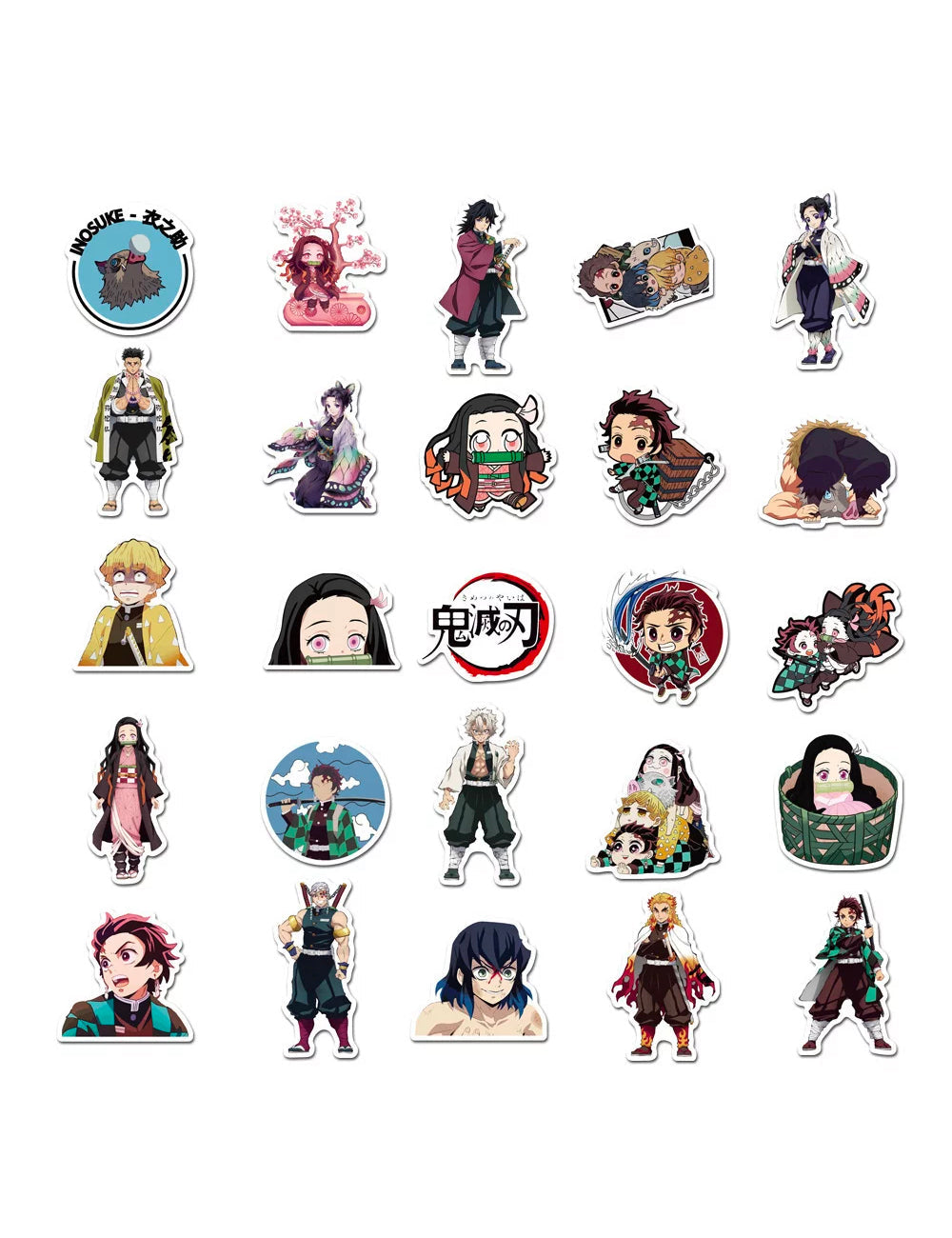 Anime demon slayer cosplay stickers