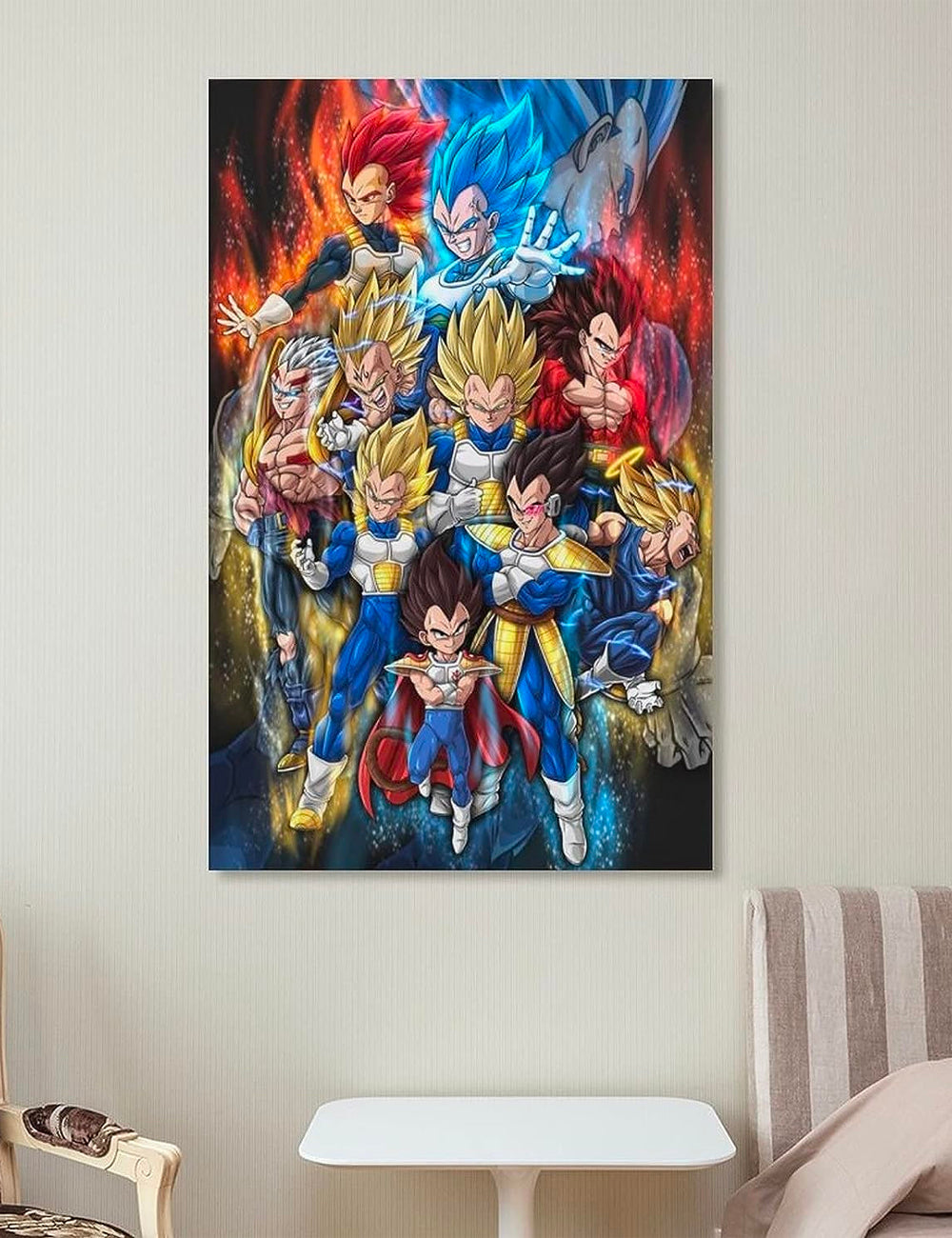 The Evolution of Vegeta Poster